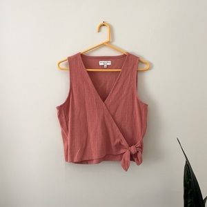 madewell texture & thread tie tank